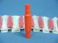 10 New Leviton Orange Cam Plug Insulating Sleeves Female ECT 15 Series 15SDF-48O
