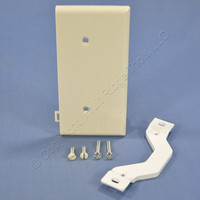 Leviton Light Almond Sectional Wallplate Blank Cover End-Piece PSE14-T