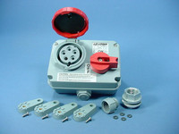 Leviton Pin & Sleeve Non-Fused Mechanical Interlock Power Switch Panel 20A 277/480V 3�Y 520MI7W