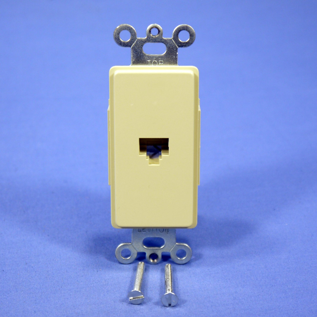 🏠 Leviton Ivory Decora 8Wire Phone Jack Telephone Modular Outlet Wall