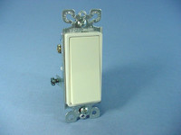 New Cooper Light Almond 3-Way Decorator Rocker Wall Light Switch 15A 120V 6503LA