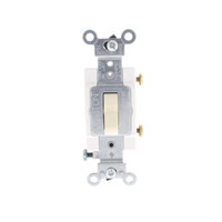 Leviton Almond COMMERCIAL ON/OFF Single Pole Toggle Light Switch 15A CS115-2A