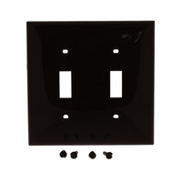 Leviton Brown UNBREAKABLE 2-Gang Toggle Switch Cover Wallplate Switchplate 80709