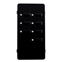 Leviton BLANK Black Face Plate Color Change Kit For Decora 6-Scene Controller DCK6S-BE