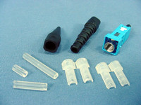 Leviton Blue SC Thread Lock Fiber Optic Connector Single Mode Silicone 49884-SSC