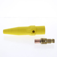 Leviton Yellow 16 Series Male Detachable Cam-Type Plug Crimped 300A 600V 16D26-Y