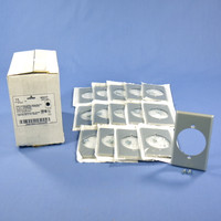 15 Leviton Welder Dryer Range Metal 2.15" Outlet Cover Receptacle Wallplates 4927