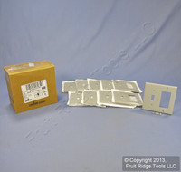 10 Leviton Gray Decora GFCI Switch Cover Receptacle Wall Plates Switchplates 80405-GY