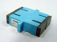 New Leviton Blue SC Duplex Fiber Optic Adapter Jack Zirconia Sleeve 49884-SAD