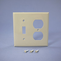 Eagle Standard 2-Gang Gray UNBREAKABLE Nylon Switch/Outlet Wallplate Receptacle Cover 5138GY