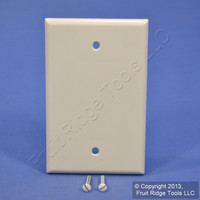 Leviton Light Almond 1G Blank MIDWAY Box Mount Plastic Wallplate Cover 80514-T
