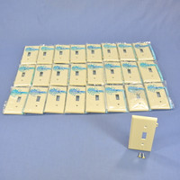 25 Leviton Ivory UNBREAKABLE End Panel Switch Sectional Cover Wallplates PSE1-I