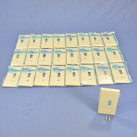 25 Leviton Ivory UNBREAKABLE End Panel Switch Sectional Cover Wallplates PSE1-I