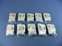 10 Leviton White Color Change Conversion Kits for Decora Dimmer Rocker Switch 6081-W