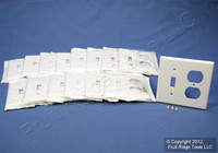 15 Leviton White Switch Plate Receptacle Outlet Cover Wallplates Switchplates 88005