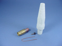 Leviton White ECT 16 Series Female Detachable Cam Plug 400A 600V Crimped 16D37-W