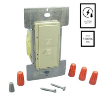 Leviton Ivory Mural Dimmer Switch Multi-Way 1000VA 750W Magnetic Low Voltage Preset MLM10-1LI