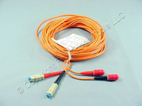 10M Leviton Fiber Optic Multi-Mode Duplex Patch Cable Cord MM ST SC 50 50DCT-M10