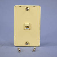 New Eagle Ivory 4-Conductor Telephone Jack Wall Mounting Plate Type 630A 3521-4V