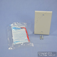 Leviton Gray 1-Gang Blank Unbreakable Wall Plate Box Cover 80714-GY