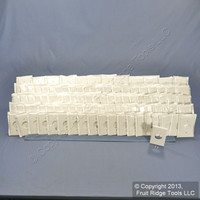 100 Leviton White Residential 1.406" Receptacle Wallplate Outlet Covers 88004