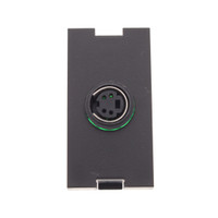 Leviton Black MOS S-Video 1-Unit Jack Wallplate Filler Insert Module 41291-1VE