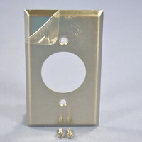 Cooper Wiring Devices Stainless Steel Receptacle Wallplate Single Outlet Cover 1.60" 93111
