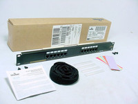 Leviton Power Sum Infotap 12-Port Cat 5 Type T568B Patch Panel Rack Mount 59484-B12