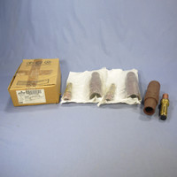 3 Leviton Brown ECT 17 Series Male Vulcanized Cam Plugs Crimped Style 690A 600V 17V21-H