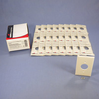 25 Cooper Light Almond 1.406" Mid-Size UNBREAKABLE Receptacle Wallplate Outlet Covers PJ7LA