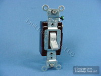 Leviton Gray COMMERCIAL Single Pole Quiet Toggle Light Switch 15A Bulk CS115-2G