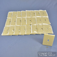 25 Leviton Ivory JUMBO Toggle Switch Covers Wallplate Oversize Switchplates 86101