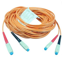 10M Leviton Fiber Optic Multi-Mode Duplex Patch Cable Cord SC SC 50mic 50DSC-M10