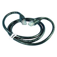 Leviton Black Cat 6+ 3 Ft Ethernet LAN Patch Cord Network Cable Booted Cat6+ AG600-3E