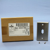 Leviton NON-MAGNETIC Stainless Steel Wallplate For DB9 Data Jack Connector 84441-40