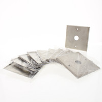 10 Leviton Stainless Steel 2-Gang Wall Cover Plates 7/8" Corbin Power Lock Opening 90002-S3