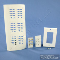 Leviton White Faceplate Color Conversion Kit For 3-Address Dimming Controller DCK4A-CW