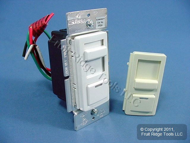 🏠 🔌 Leviton White Almond Illumatech Dimmer Switch 3-Way 400W Electronic  Low Voltage IPE04-LAW - In Stock - Fruit Ridge Tools