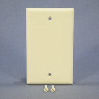 Eagle Commercial Almond 1-Gang Box Mount Standard Blank Thermoset Wallplate 2129A