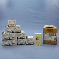 10 Leviton Ivory Hospital Grade LED Surge Receptacle Outlets w/ ALARM 20A 8381-I