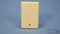 Leviton Ivory Blank MIDWAY 1-Gang Plastic Standard Wallplate Cover Plate 80514-I