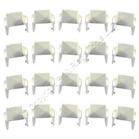 20 New Leviton White Quickport Wallplate Snap-In Blank Filler Plate Inserts 41084-BWB 41084-W
