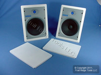 PAIR Leviton Home Theater System Structured Media White 8" 2-Way In-Wall Speakers AutoSurge SGI80-W