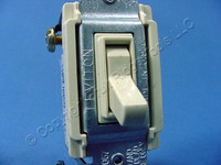 Leviton Ivory 3-Way Toggle Wall Light Switch Residential 15A 120V Bulk 1453-2I