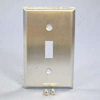 Eaton NON-MAGNETIC Stainless Steel 3-Gang Toggle Switch Cover Wallplate 93073