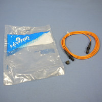 2M Leviton Fiber Optic Multi-Mode Duplex Patch Cable Cord MT-RJ MT-RJ 498MM-M02