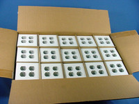 600 General Electric 2-Gang White Unbreakable Nylon Duplex Receptacle Outlet Wallplate Covers w/o Mounting Screws WD8105505