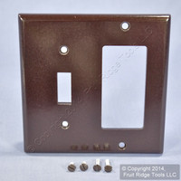 Leviton Brown Decora GFCI Switch Cover Receptacle Wall Plate Switchplate 80405