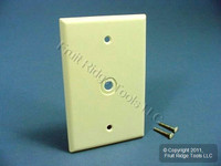 Leviton Almond 1-Gang MIDWAY Phone Radio Cable Wallplate .312" Opening 80513-A