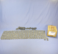 200 Leviton 1/8" Lamp Holder Medium Light Socket Caps Die Cast w/ Lining 3347-PRT